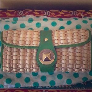 Kate Spade straw clutch